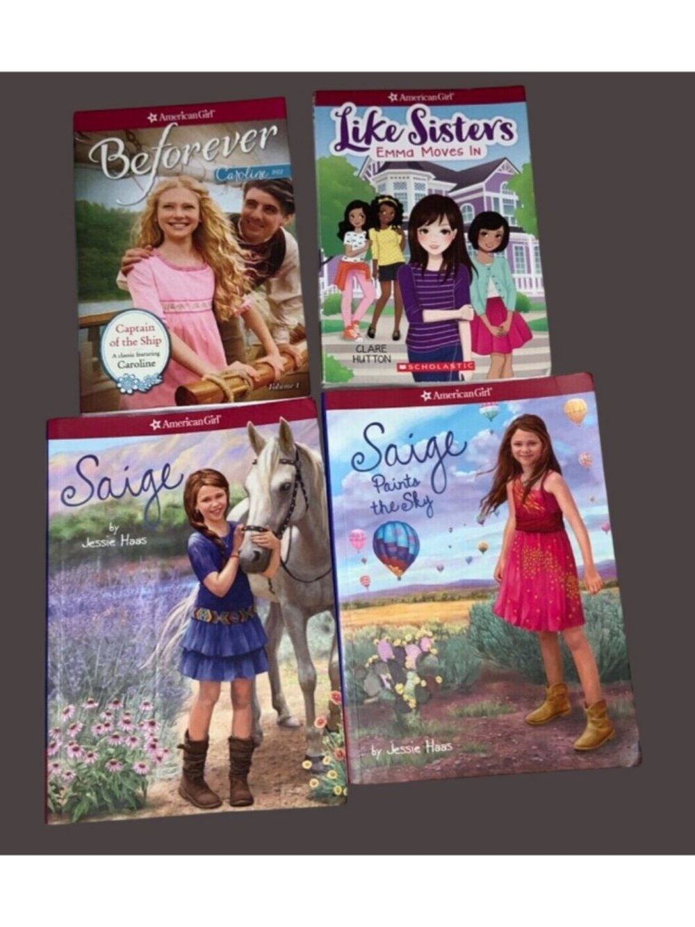 American Girl Books Set Of 4 Featuring Saige Caroline And Like Sisters Series